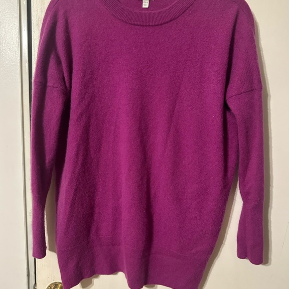 J. Crew Purple Long Sleeve Tee Relaxed Fit - Picture 1 of 5